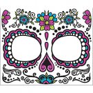Dia de Muertos Skull Women's Face Tattoo - SWWHC-74679F