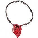 Creepy Severed Bloody Ear Necklace - SWWHC-M37656MO