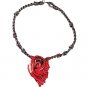 Creepy Severed Bloody Ear Necklace - SWWHC-M37656MO