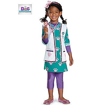 SZ Medium Doc McStuffins Pet Vet Deluxe Costume Toddler- SWWHC-DI88095