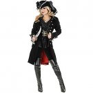 SZ S Pirate Vixen Coat Black Women's Costume - SWWHC-CH02315