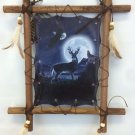 11" x 9 Framed Indian Picture - Deer  SWED-FIB1122