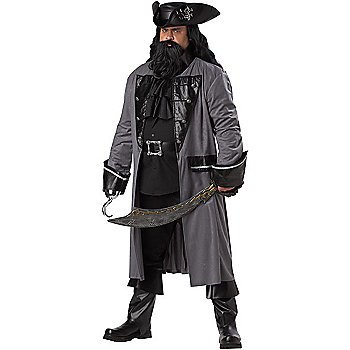Men's Plus Size Blackbeard Costume - SWWHC-01697CC