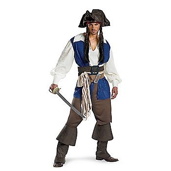 SZ Standard Captain Jack Sparrow Deluxe Adult Costume - SWWHC-5035