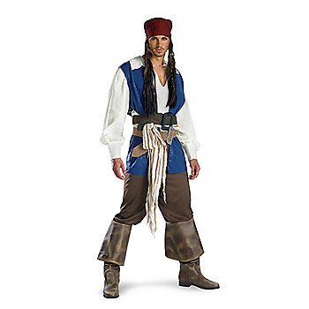 SZ Standard Captain Jack Sparrow Quality Adult Costume - SWWHC-5101