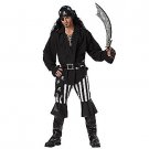 SZ M Men's Black and White Swashbuckler Costume - SWWHC-CC01174
