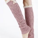 KNITTED LEG WARMERS  LEG WARMER - SWRUB-HAA264105P2PNK