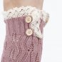 KNITTED LEG WARMERS  LEG WARMER - SWRUB-HAA264105P2PNK