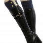 LACE TOP BUTTON EMBELLISHED LEG WARMER  - SWRUB-HAA264141BLU