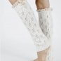 LACE TOP KNEE HIGH  LEG WARMER - SWRUB-KYL8051WHT