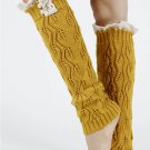 LACE TOP KNEE HIGH  LEG WARMER - SWRUB-KYL8051YEW