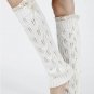 LACE TOP KNITTED  LEG WARMER - SWRUB-KYL8052WHT