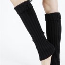 FOLDOVER TOP POM POM  LEG WARMER - SWRUB-KYL8059BLK