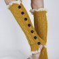LACE TOP AND BOTTOM KNEE HIGH  LEG WARMER - SWRUB-KYL8062YEW