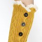 LACE TOP AND BOTTOM KNEE HIGH  LEG WARMER - SWRUB-KYL8062YEW