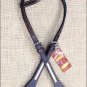 WESTERN LEATHER RAWHIDE BRAIDED ONE EAR BRIDLE HEADSTALL BREAST COLLAR BROWN - SWHILAS- HSZT123