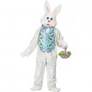 Deluxe XXL White Bunny With Blue Vest and Mascot Head - SWWHC-FW3803XXLB