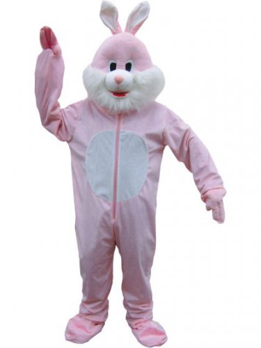 One Size - Pink Bunny Adult's Mascot Costume - SWWHC-DU590