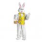 One Size - Adult Bunny Costume Deluxe with Yellow Vest and Mascot Head - SWWHC-3803FW