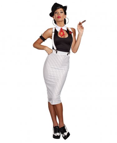 SZ MEDIUM DIRTY WORK GANGSTER COSTUME - SWYAN-DG-9889