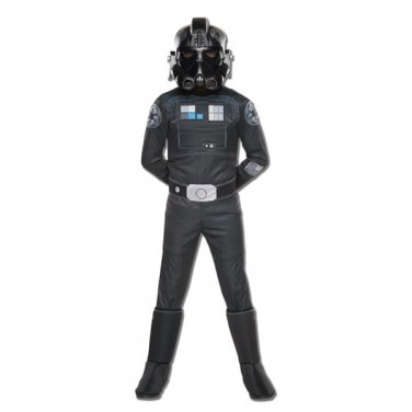 SZ Small - Deluxe Tie Fighter Pilot Kids Costume - SWOFSTW-99610604