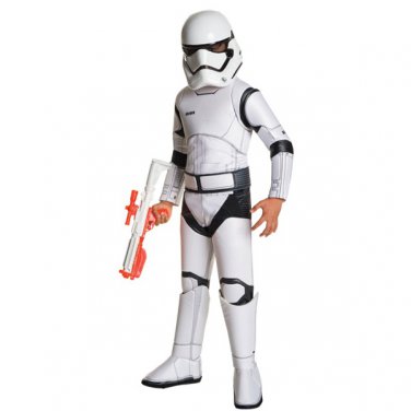 SZ Small - Super Deluxe First Order Stormtrooper Kids Costume - SWOFSTW-99620094