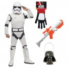 SZ Large - Complete Deluxe First Order Stormtrooper Kids Costume - SWOFSTW-GR99620299