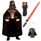 SZ Large - Complete Hybrid Darth Vader Kids Costume - SWOFSTW-GR99882236
