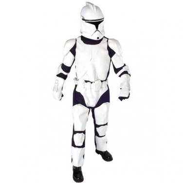 SZ XL - Deluxe White Clone Trooper Adult Costume - SWOFSTW-9917097