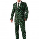 SZ XL Shamrock Suit and Tie Adult Costume - SWWHC-F74487