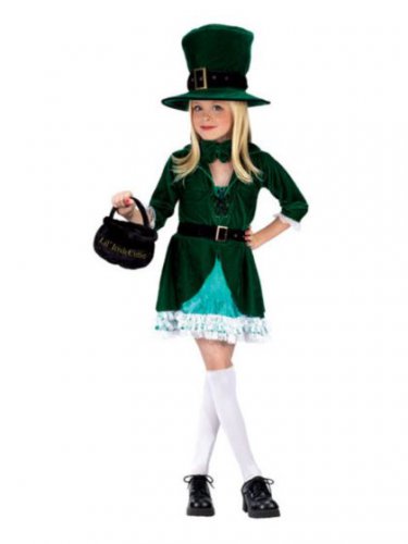 SZ Medium Leprechaun Girl Child Costume - SWWHC-FW8715