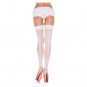 Plus Size Queen White Thigh High with Back Seam - SWWHC-0007XWDG