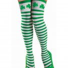Standard Size St. Patrick's Day Striped Thigh Highs - SWWHC-378956AM