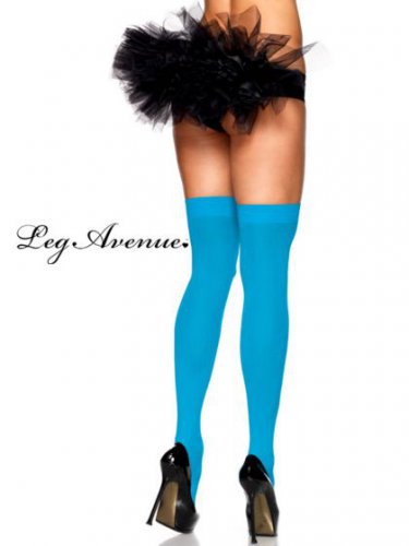 Standard Size Neon Blue Thigh Highs Adult - SWWHC-LA6672B