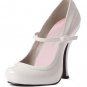Size 8  Sexy White Patent Mary Jane Shoe - SWWHC-LA423BABYDWT