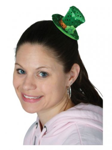 St. Patrick's Day Leprechaun Tiny Top Hat Hair Clip - SWWHC-30766