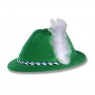 Green Velour Tyrolean Hat Adult - SWWHC-66898