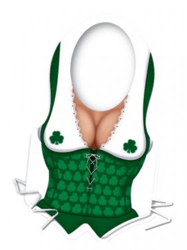 St. Patrick's Day Plastic Sexy Irish Miss Vest - SWWHC-33242