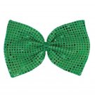 St. Patrick's Day Giant Green Sequin Bow Tie - SWWHC-318656