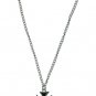 Silver Necklace with Black Cross - SWWHC-74-16564-N