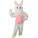 SZ Large White Bunny With Pink Tummy Adult's Mascot Costume - SWWHC-H1092-H