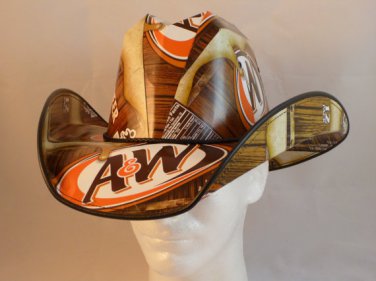 A&W Root Beer Cola Box Cowboy Hat   SW-ETSBBH