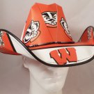 University of Wisconsin Badgers  Cowboy Hat Made Of Officially Licensed Materials   SW-ETSBBH