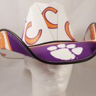 Clemson Tigers Cowboy Hat Made Of Officially Licensed Materials   SW-ETSBBH