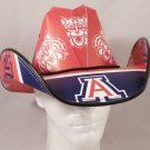 Arizona Wildcats Cowboy Hat Made Of Officially Licensed Materials   SW-ETSBBH