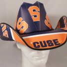 Syracuse Orange Gamecocks Cowboy Hat Made Of Officially Licensed Materials   SW-ETSBBH