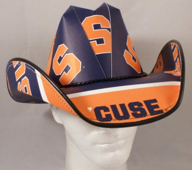 Syracuse Orange Gamecocks Cowboy Hat Made Of Officially Licensed Materials   SW-ETSBBH