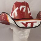 Virginia Tech Hokies Cowboy Hat Made Of Officially Licensed Materials   SW-ETSBBH