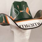 Miami Hurricanes Cowboy Hat Made Of Officially Licensed Materials   SW-ETSBBH