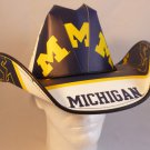 Michigan Wolverines  Cowboy Hat Made Of Officially Licensed Materials   SW-ETSBBH